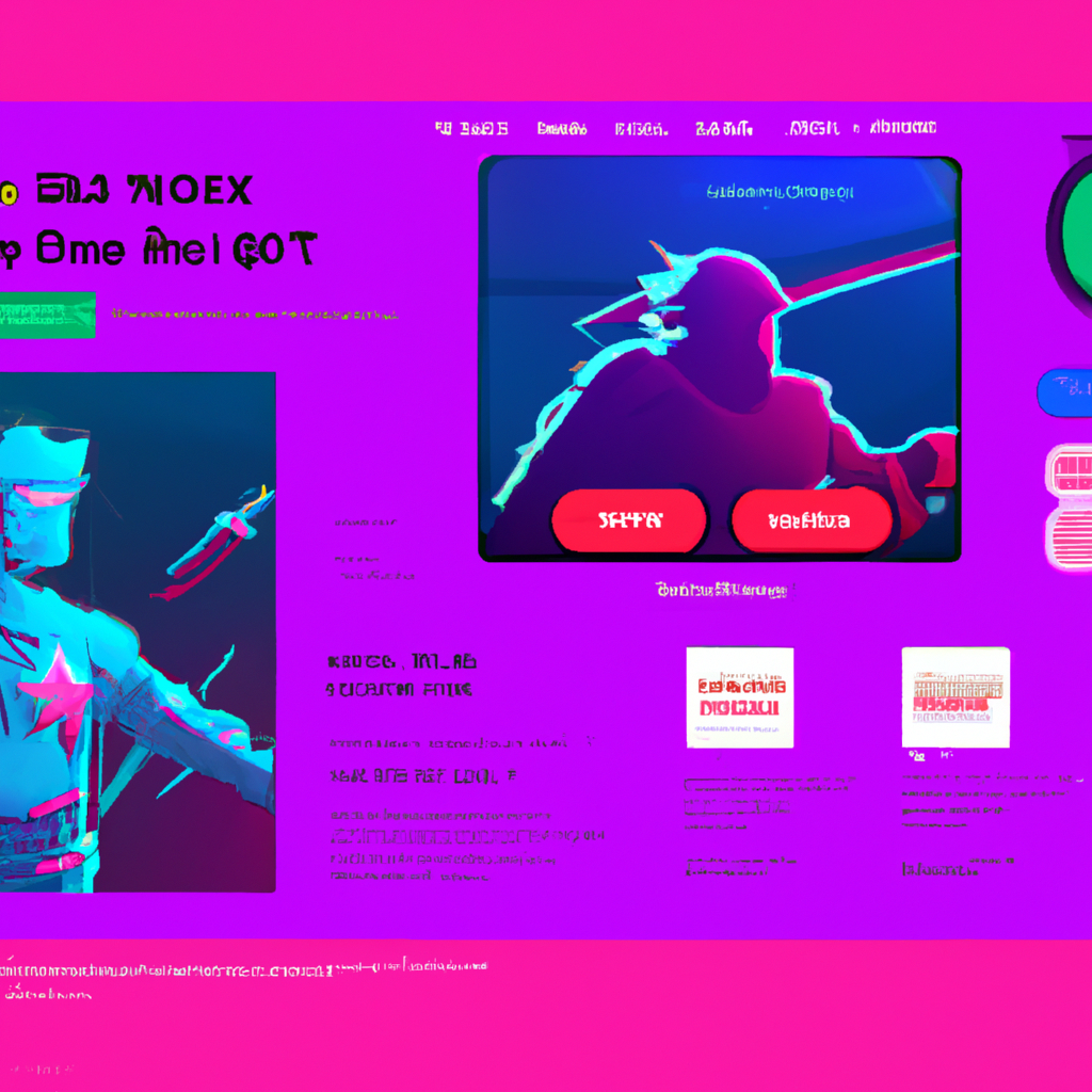 Colorful montage of indie game scenes, joystick and pixel art