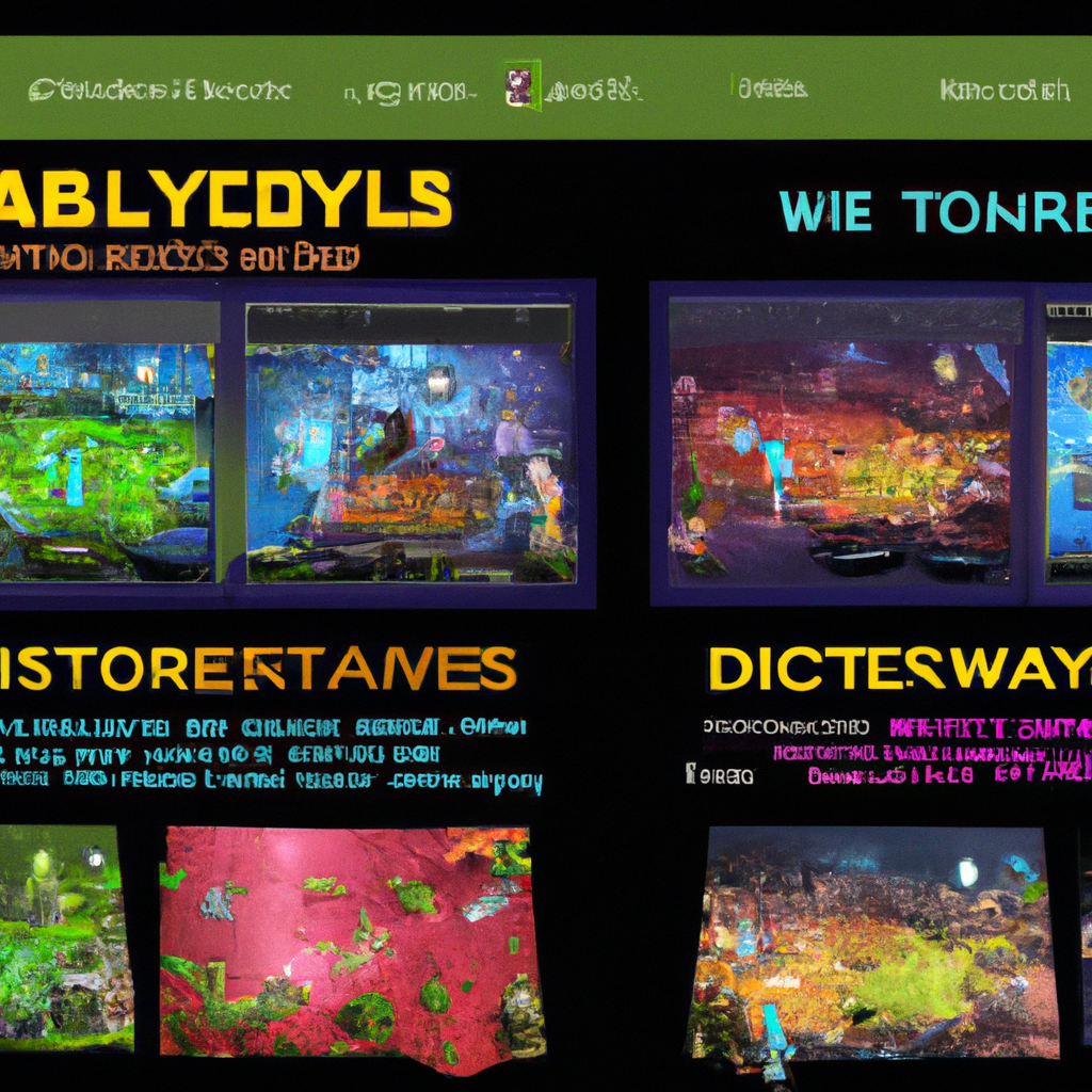 Screenshot collage of colorful indie game interfaces